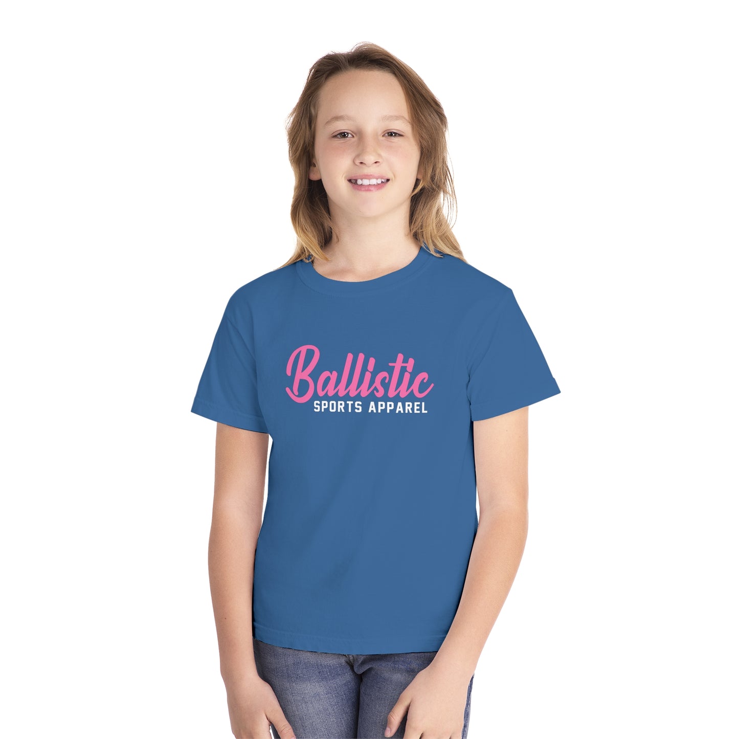 Ballistic Pink Logo Youth Midweight Tee