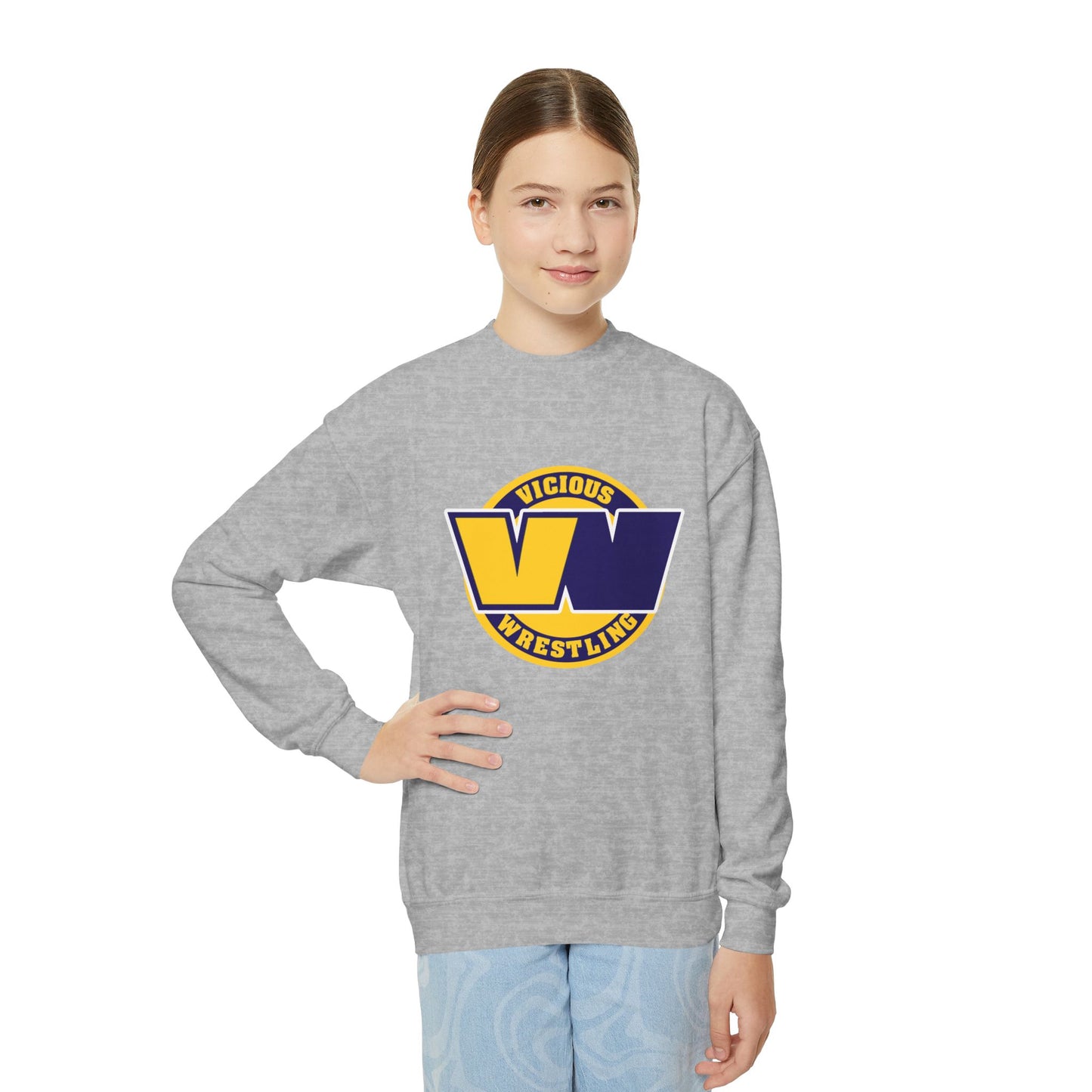 Vicious Wrestling Youth Crewneck Sweatshirt