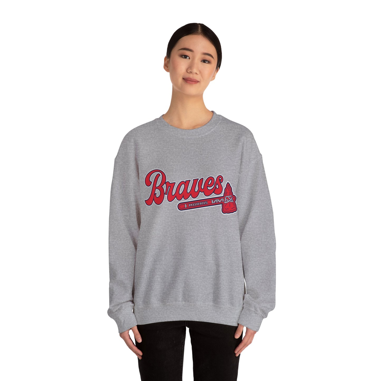 Morris Braves Heavy Blend™ Crewneck Sweatshirt