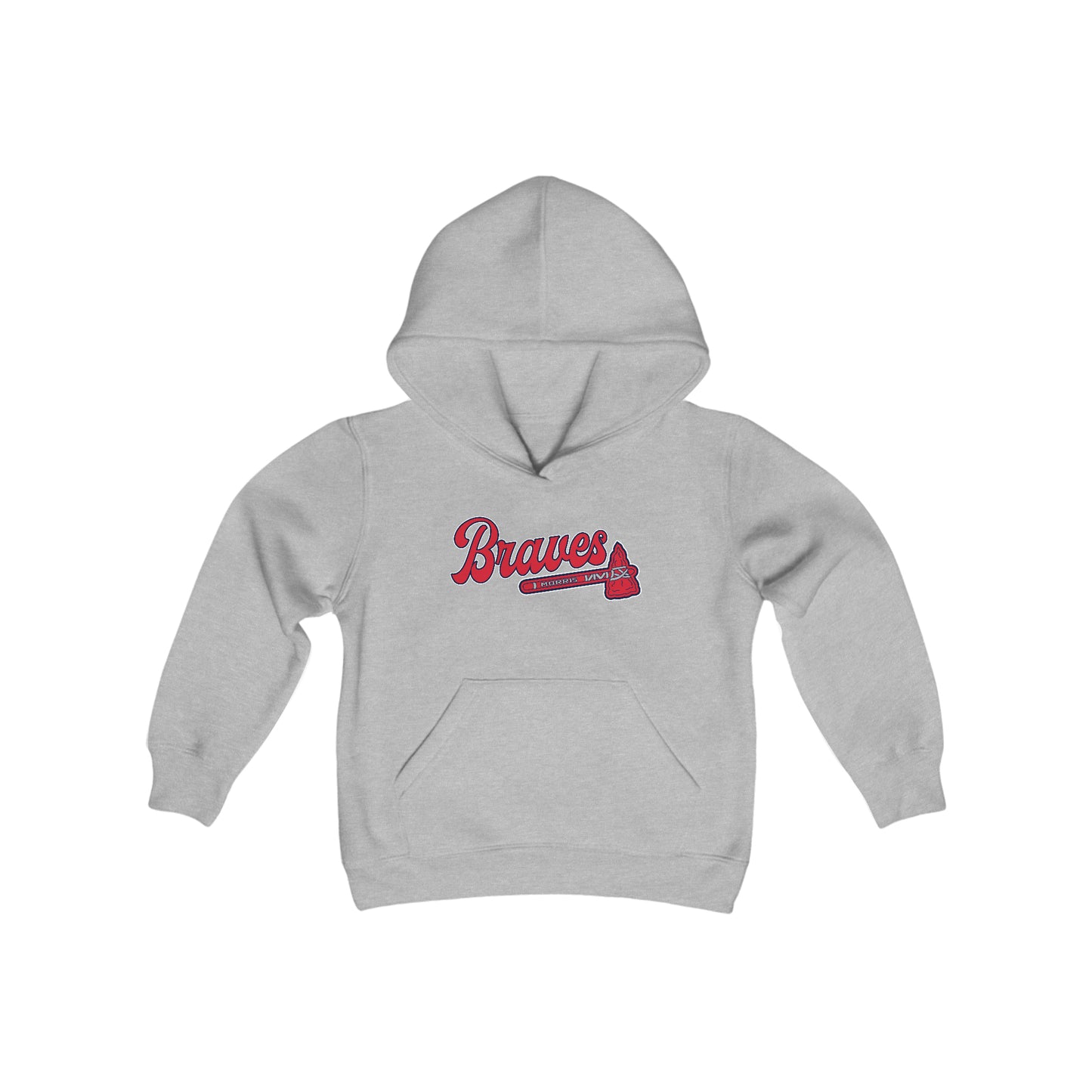 Morris Braves Youth Heavy Blend Hooded Sweatshirt