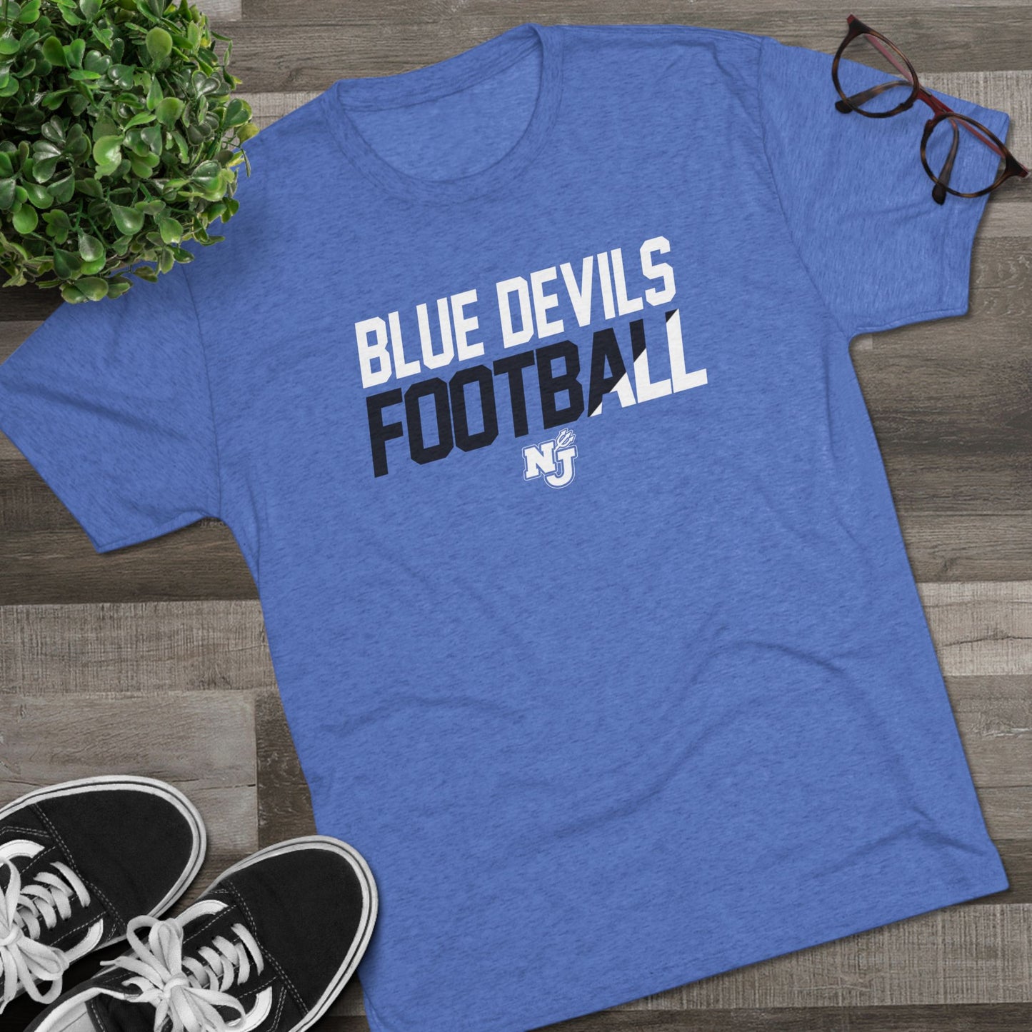 NJ FootbALL Tri-Blend Crew Tee