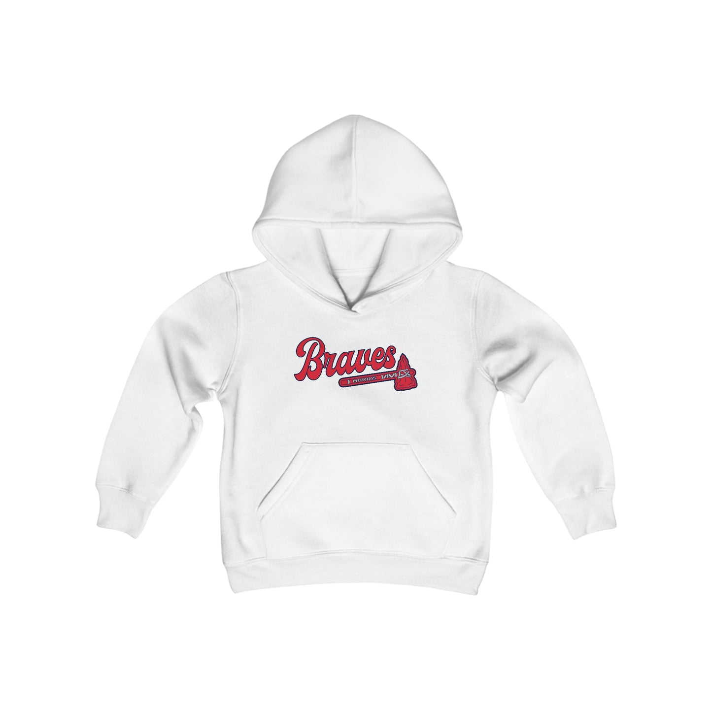 Morris Braves Youth Heavy Blend Hooded Sweatshirt