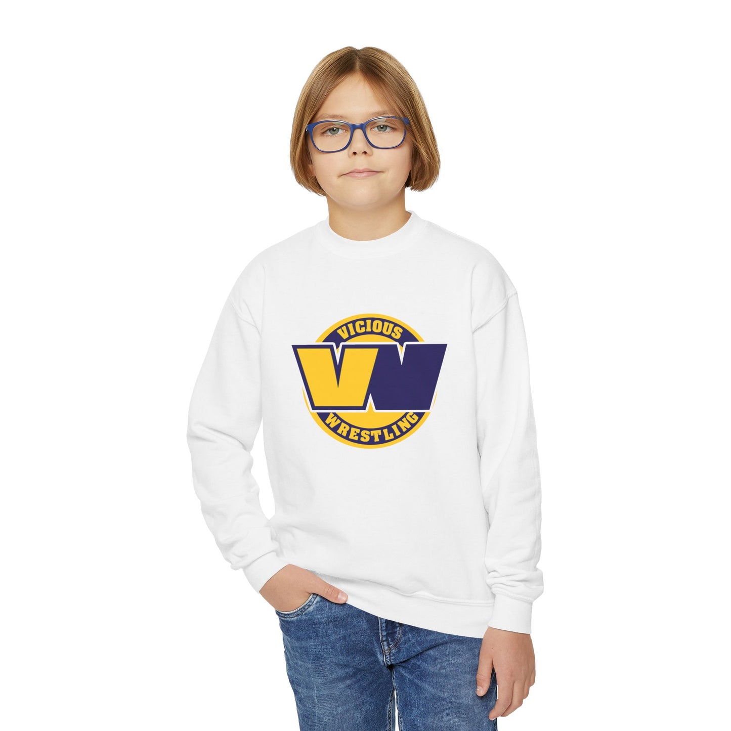 Vicious Wrestling Youth Crewneck Sweatshirt