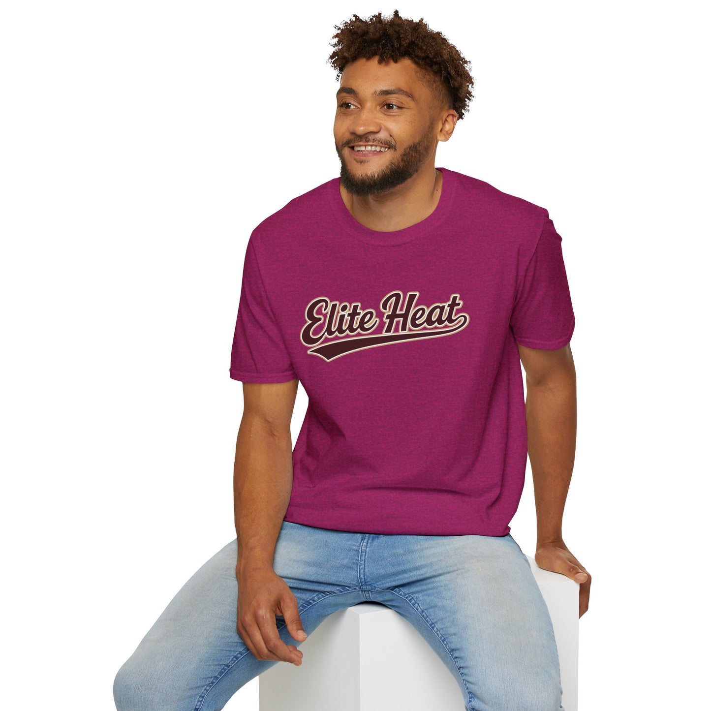 Elite Heat T-Shirt — Retro Script Athletic Tee