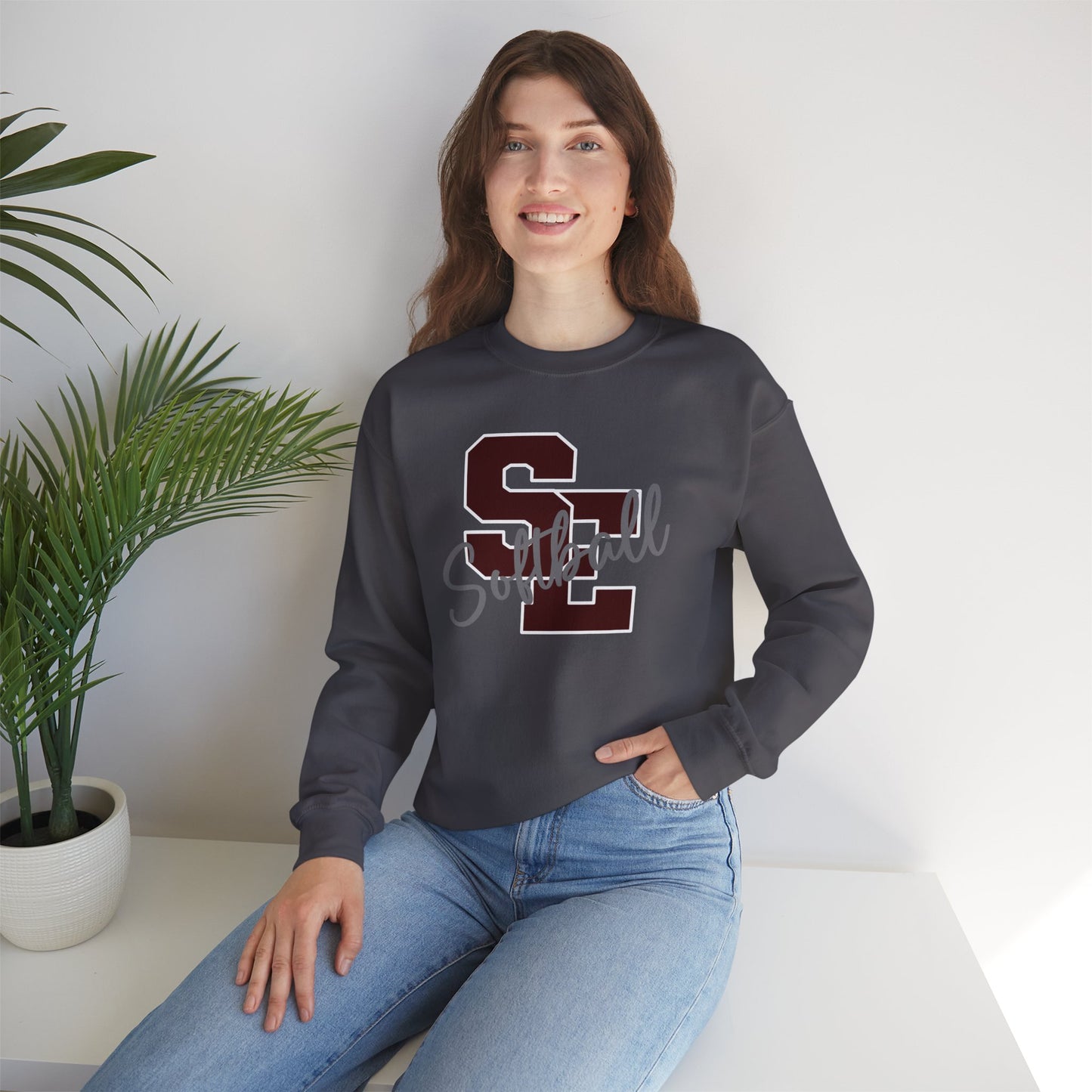 SE Softball Heavy Blend™ Crewneck Sweatshirt