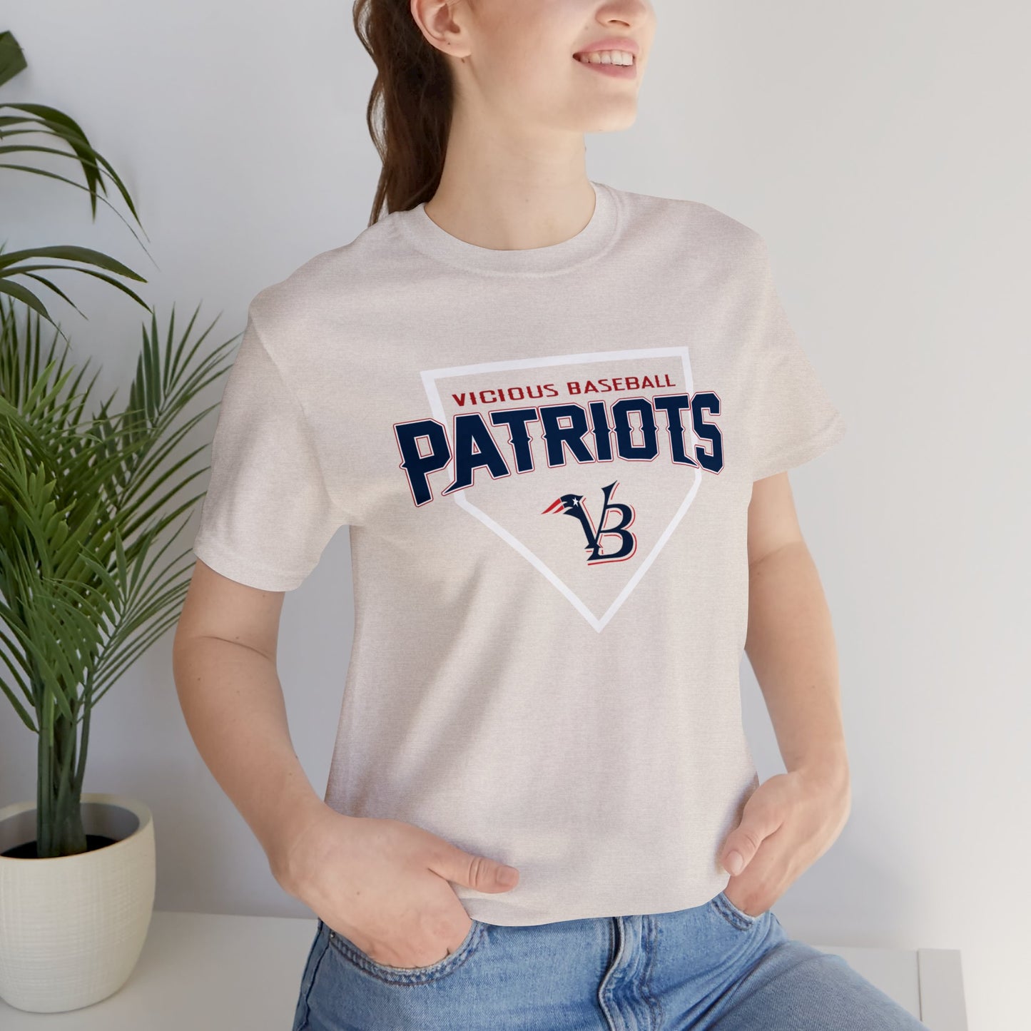 VB Patriots Plate Jersey Short Sleeve Tee