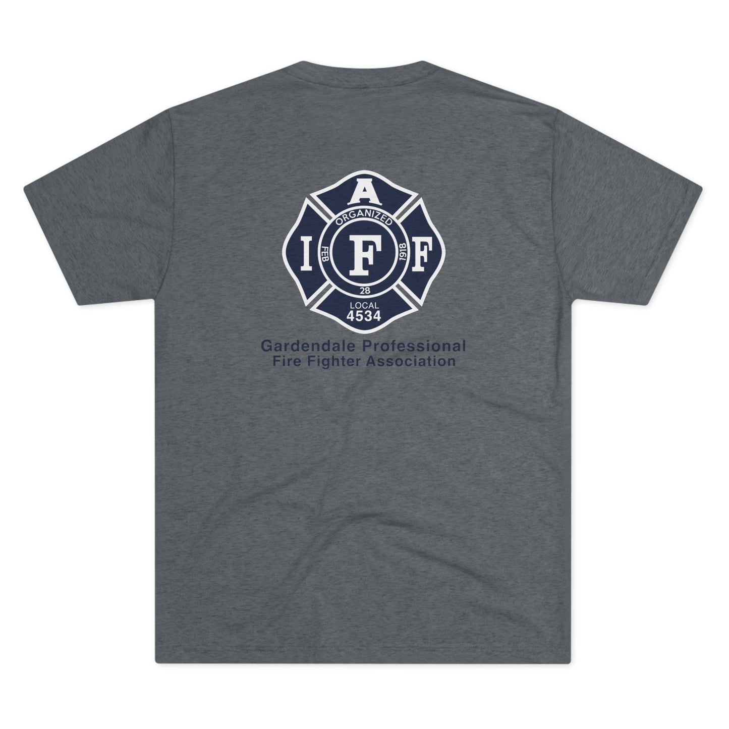 GPFFA Classic Blue Tri-Blend Crew Tee