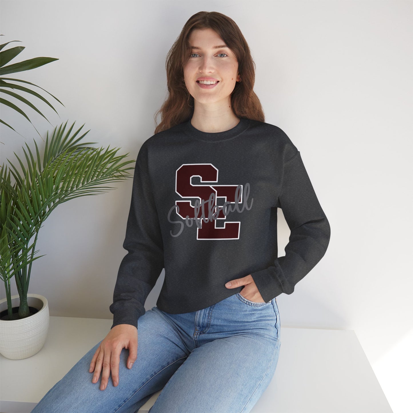 SE Softball Heavy Blend™ Crewneck Sweatshirt