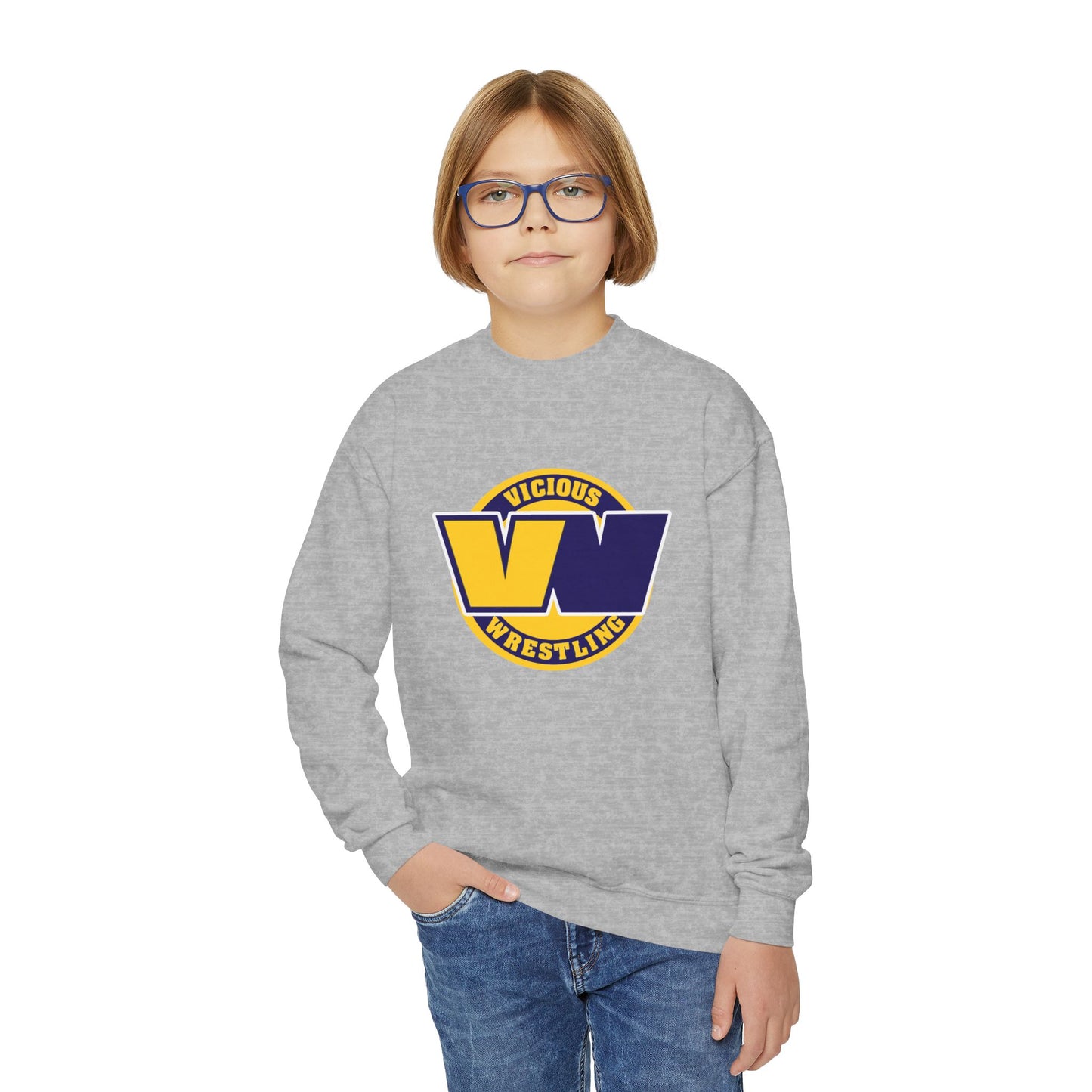 Vicious Wrestling Youth Crewneck Sweatshirt