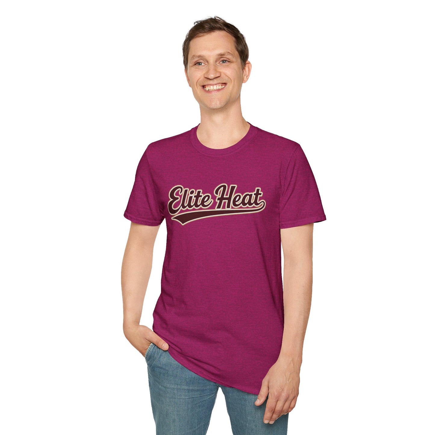 Elite Heat T-Shirt — Retro Script Athletic Tee