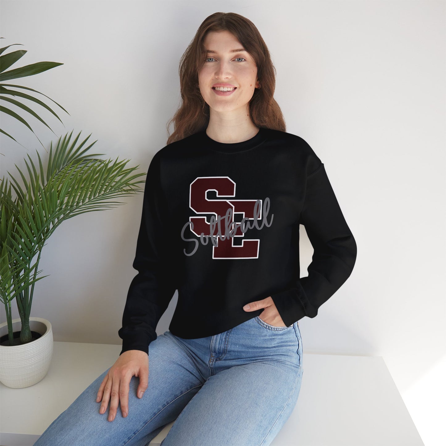 SE Softball Heavy Blend™ Crewneck Sweatshirt