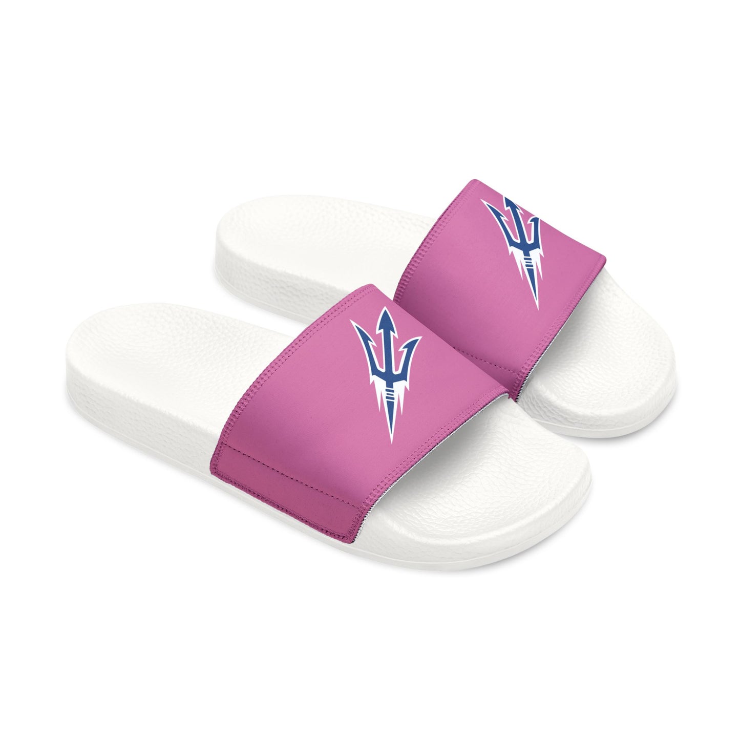 Youth Blue Devils Slides - White/Pink