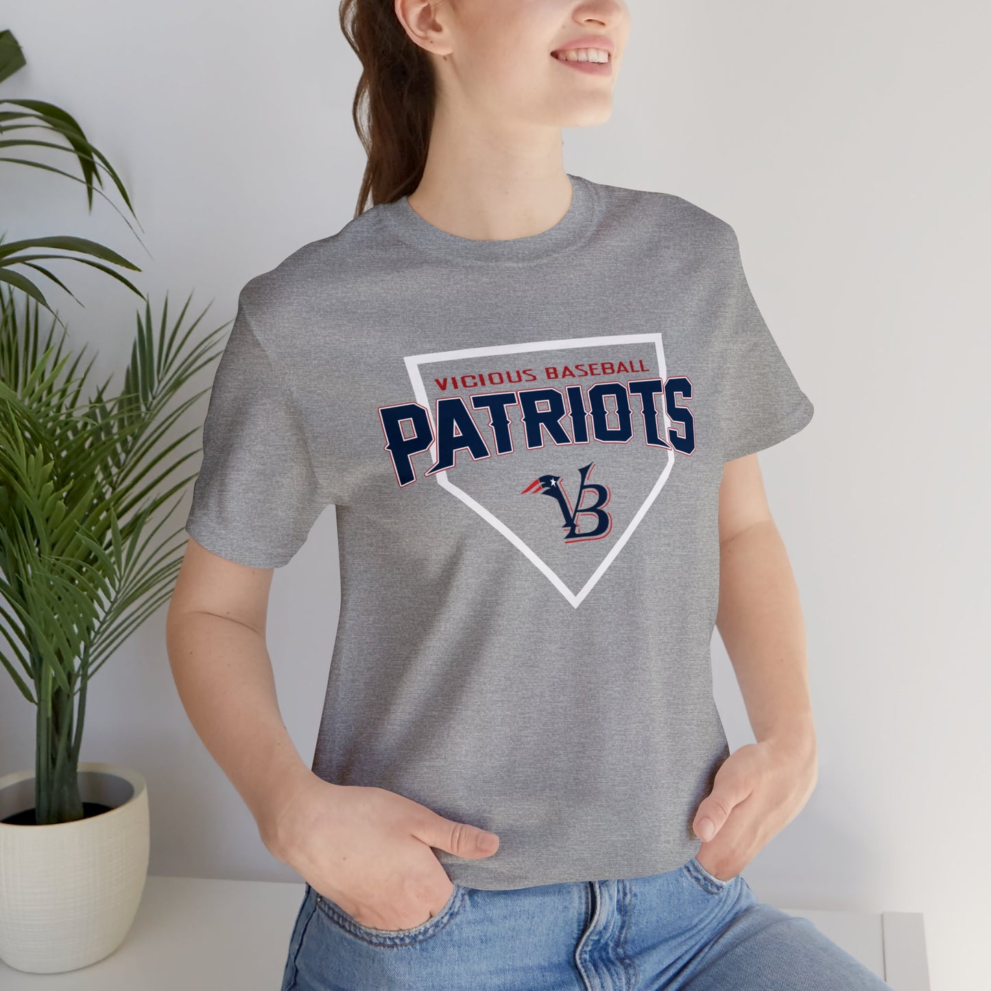 VB Patriots Plate Jersey Short Sleeve Tee