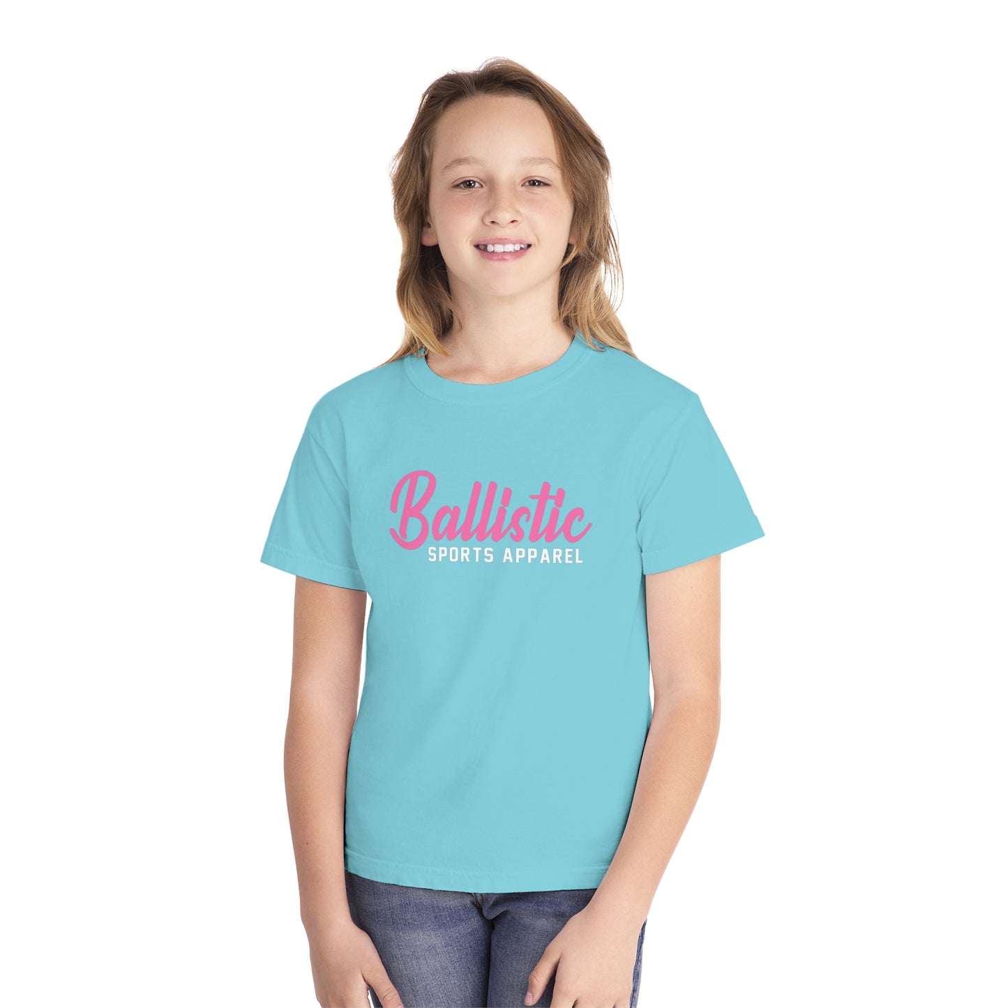 Ballistic Pink Logo Youth Midweight Tee