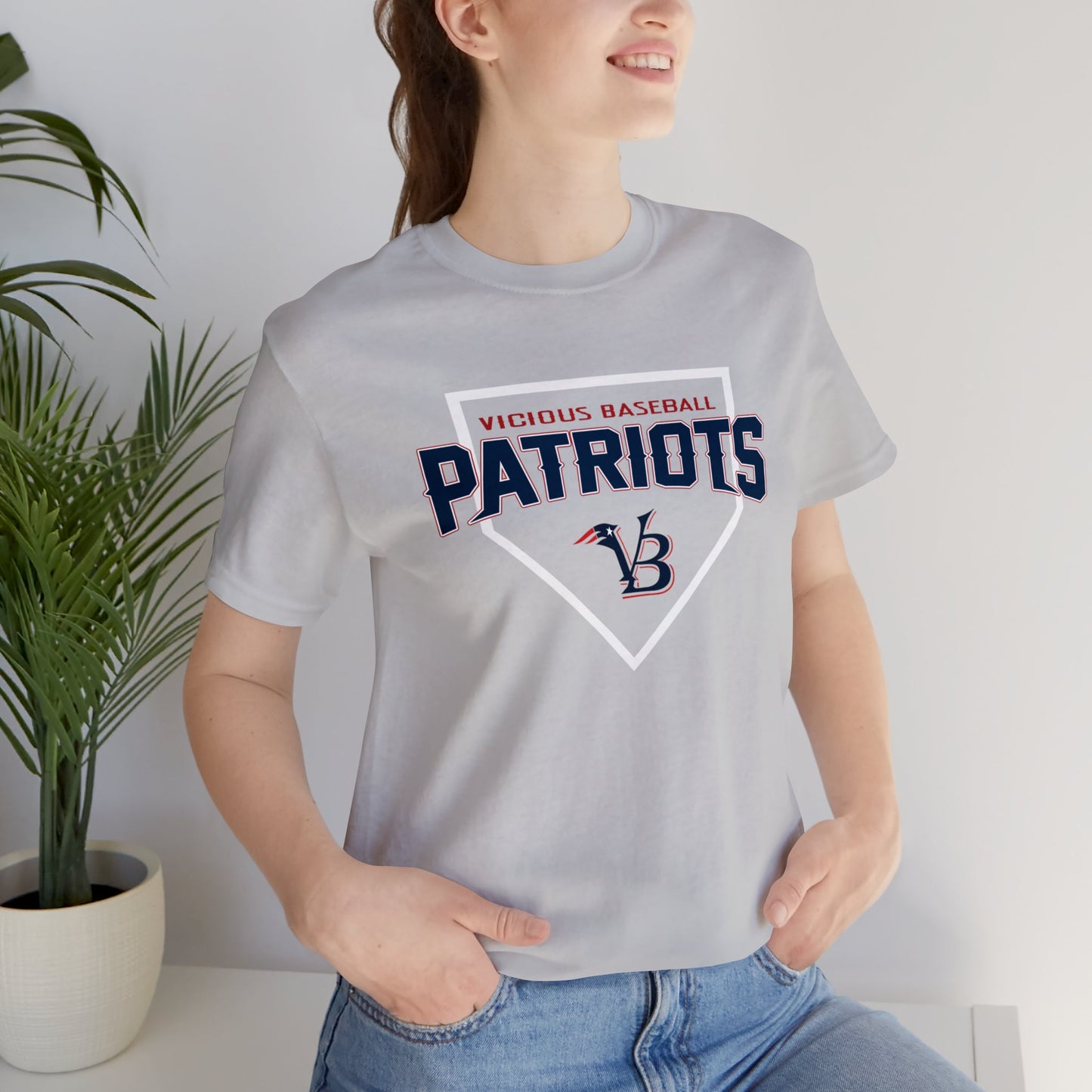 VB Patriots Plate Jersey Short Sleeve Tee