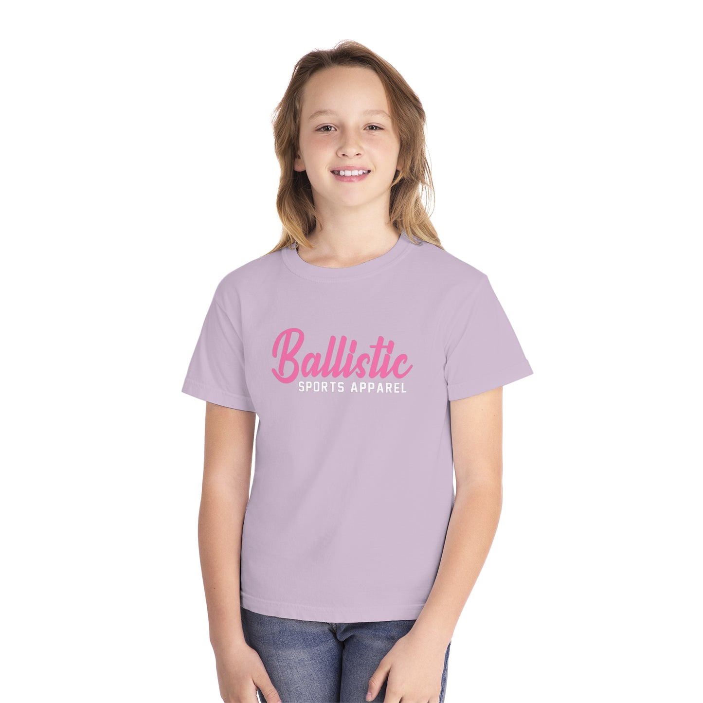 Ballistic Pink Logo Youth Midweight Tee