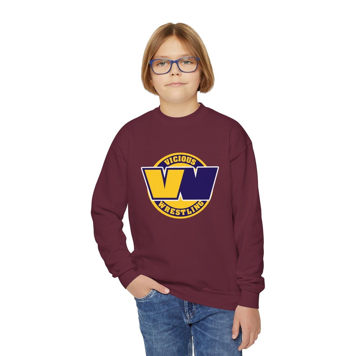 Vicious Wrestling Youth Crewneck Sweatshirt