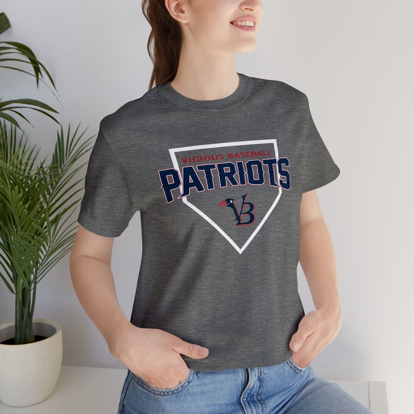 VB Patriots Plate Jersey Short Sleeve Tee