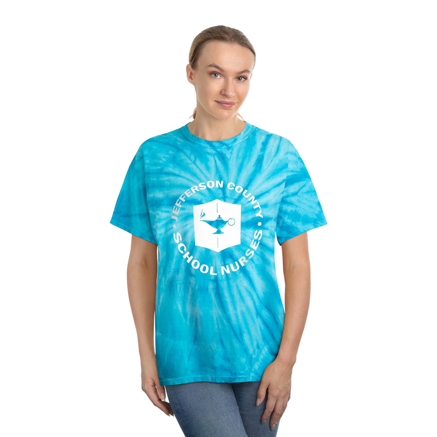 JeffCoEd Nurse Tie-Dye Tee, Cyclone