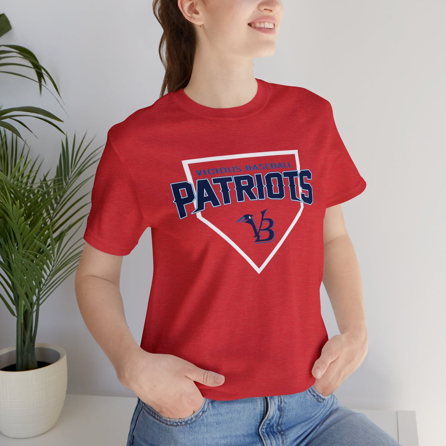 VB Patriots Plate Jersey Short Sleeve Tee