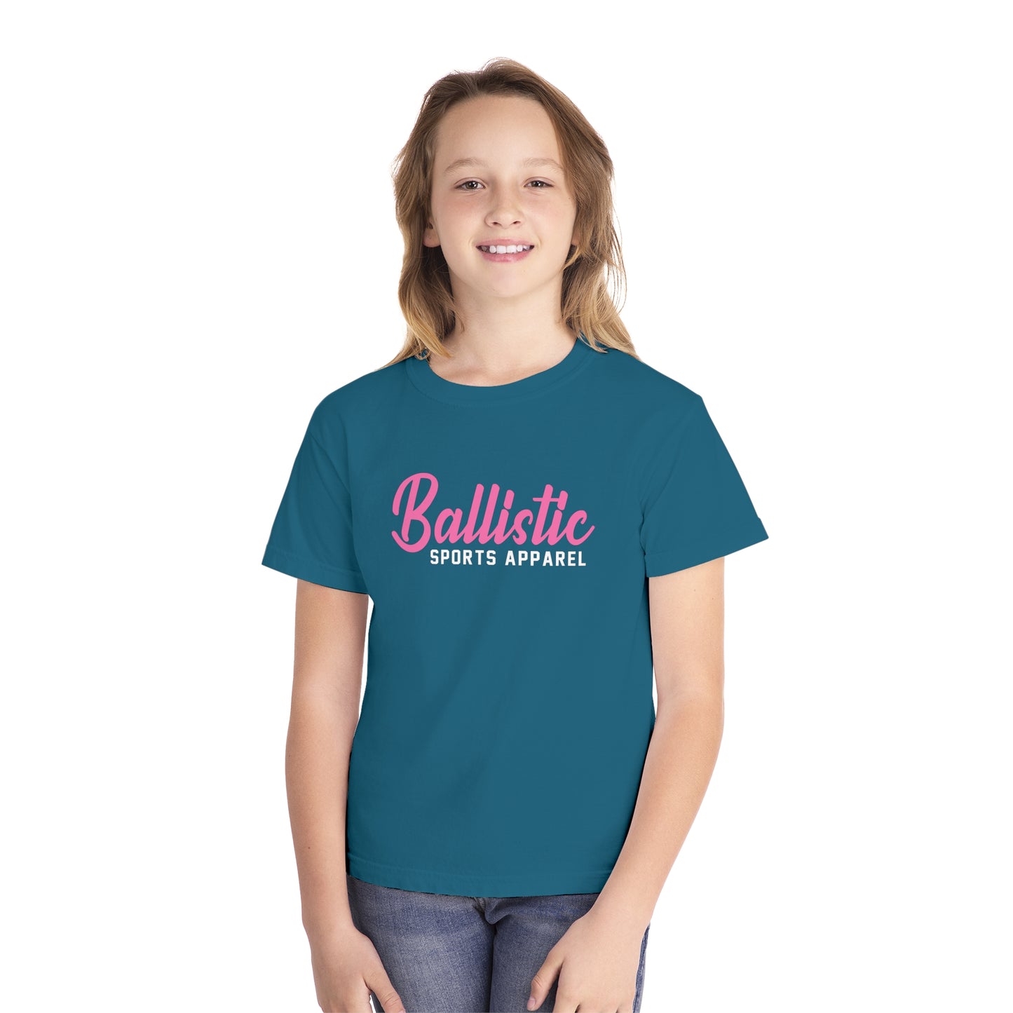 Ballistic Pink Logo Youth Midweight Tee