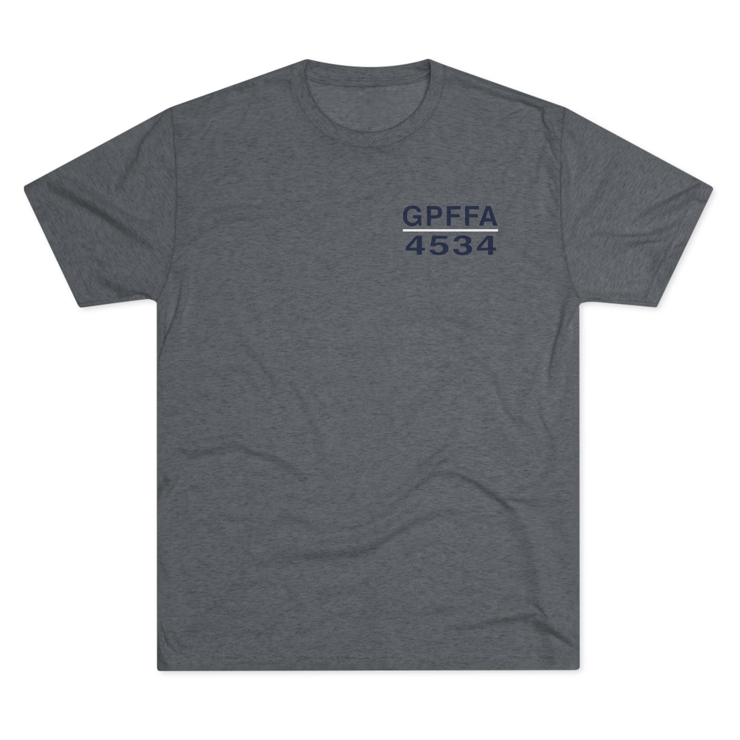 GPFFA Classic Blue Tri-Blend Crew Tee