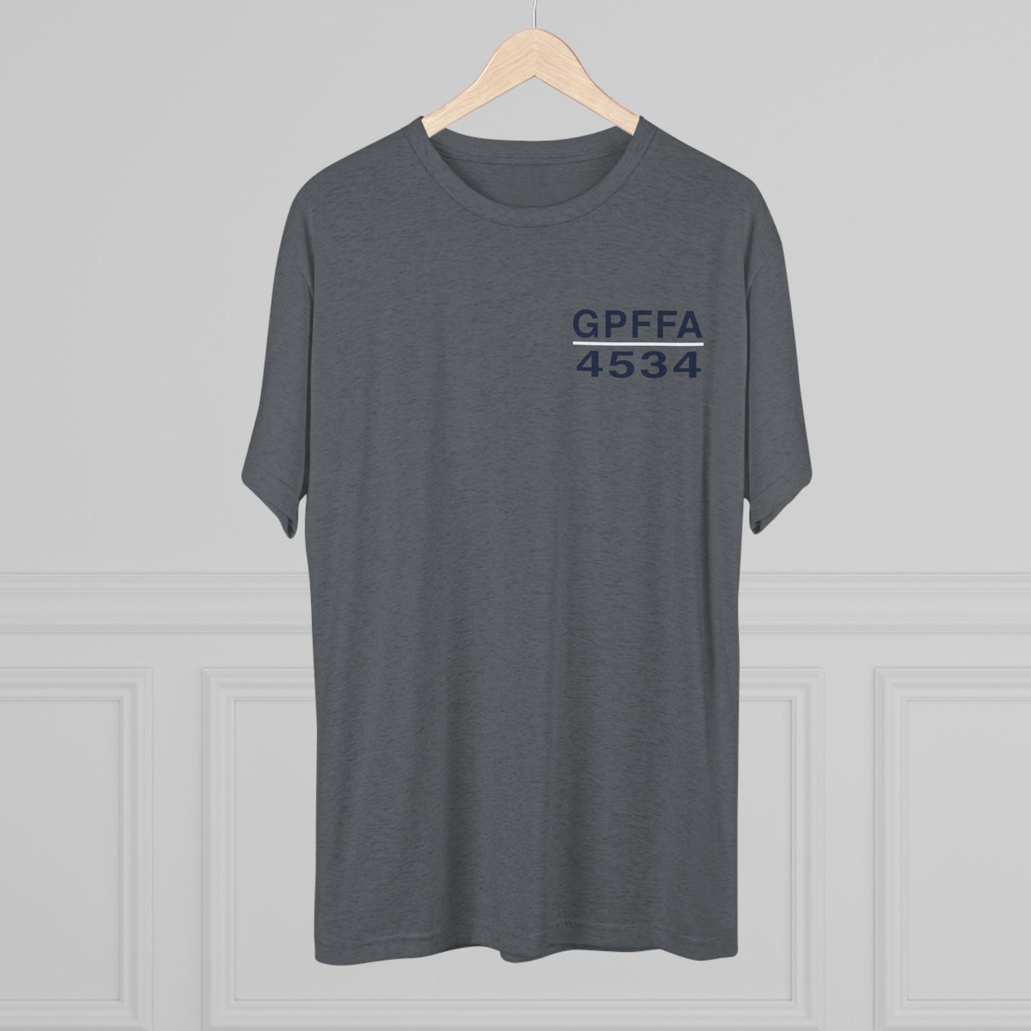 GPFFA Classic Blue Tri-Blend Crew Tee