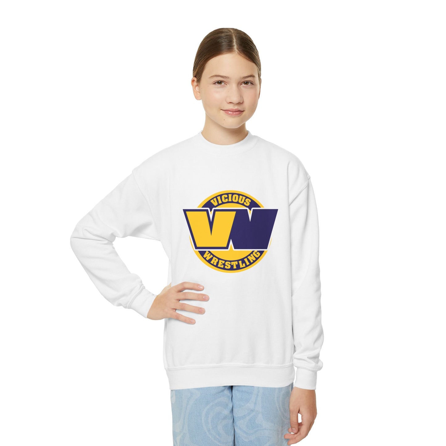 Vicious Wrestling Youth Crewneck Sweatshirt