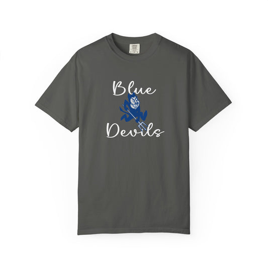 Blue Devils Retro Unisex Garment-Dyed T-Shirt