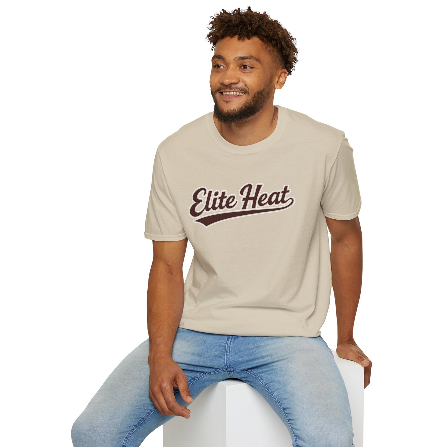 Elite Heat T-Shirt — Retro Script Athletic Tee