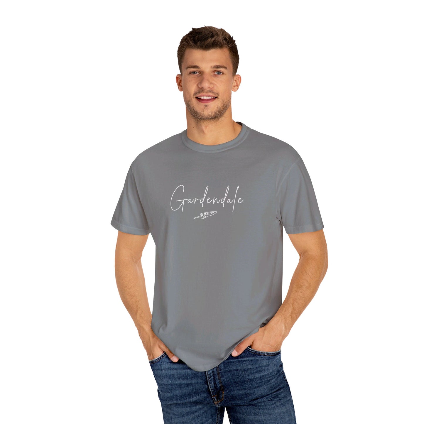 Gardendale Script Unisex Garment-Dyed T-shirt